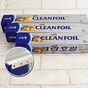 크린호일 15미크론 33cmX30M 알루미늄 쿠킹 은박 호일 크린? 크린랩 가정용호일 업소용호일 클린호일