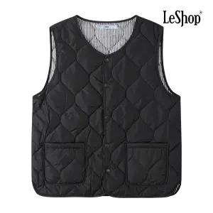 [롯데백화점]르샵 스트라이프 리버시블 경량 패딩 베스트 BPAVT011A