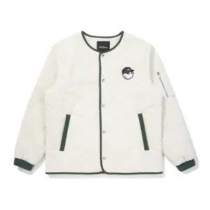 말본골프. 와펜 포인트 퀄팅 패딩 자켓 IVORY (UNISEX) M5423PPJ41IVY