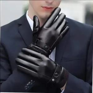 헤스트라 인기 남성 데일리 겨울 기모 가죽장갑 겨울