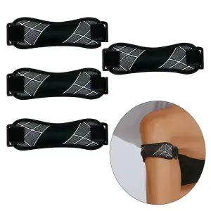 LnD 쫀쫀하고 짱짱한 슬개골 보호대 4p 무릎 아대 러닝 등산 밴드 압박 운동용 조깅