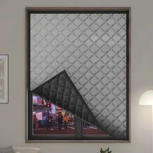 창문 소음차단 커튼 방음 방음커튼 그레이 소음차단커튼