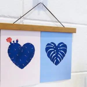 원목 행잉 포스터 액자 자석 그림걸이 인테리어 벽장식