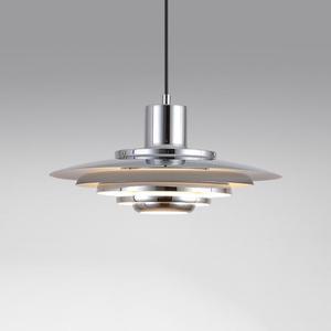 화이트 실버 알루미늄 E27 펜던트 조명 아트 디자인 다이닝 주방 바 침실 코드 조절 Hanglamp 110-220V