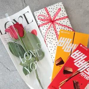 생화 한송이 장미 꽃다발 빼빼로데이 빼빼로 선물 세트 꽃배달 예약