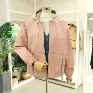 [대구백화점] [오픈클로젯]호클칼라니트후드가죽자켓(ZU25BLJ400PL)