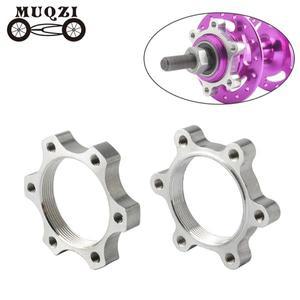 MUQZI 2Pcs 44mm 자전거 허브 디스크 브레이크 로터 어댑터 Freewheel 스레드 6 볼트 플랜지 MTB 도로 액세