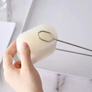 교체형 스텐레스 주방 병솔 스펀지 세트 젖병솔 스펀