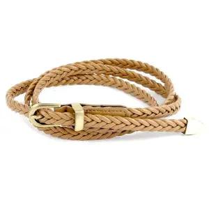 슬랙스 정장 슬림 꽈배기 여성 가죽벨트 브라운 꽈배