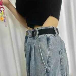 블랙 프리 벨트 노버클프리벨트 허리밸트 청바지밸트