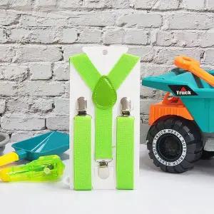 컬러 멜빵 어린이용 연두 주니어멜빵 아동멜빵 유아멜