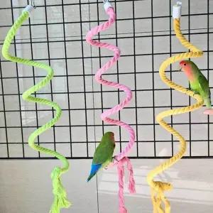 [골드스마일]앵무새 놀이터 와이어 로프 횟대 1m 장난감