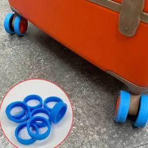 실리콘 캐리어 바퀴 커버 블루 바퀴슈즈 바퀴커버