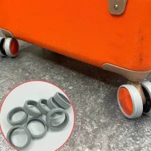 실리콘 캐리어 바퀴 커버 그레이 바퀴보호 슈즈