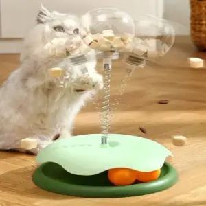 고품질 고양이 먹이퍼즐 장난감 노즈워크 먹이 혼자 분리불안 (WE37524)