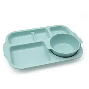 [골드스마일]파스텔 유아 식판 세트 ( 색상-민트 )