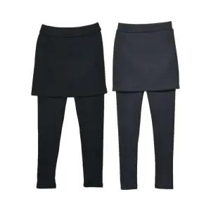 [아우트]겨울 두꺼운 융기모 기모치마바지