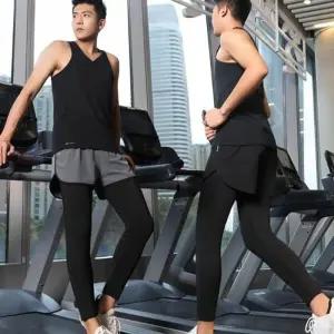 [아우트]투인원 남자레깅스반바지 일체형레깅스