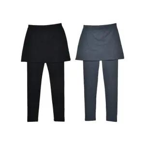 [아우트]여성 기모치마레깅스 레깅스치마바지 9부