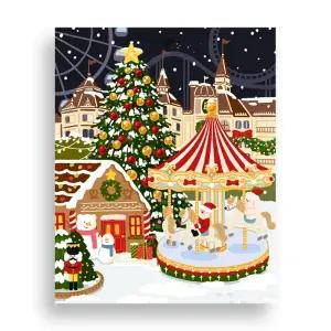 위메이크 페인팅 DIY 명화그리기 산타랜드40x50