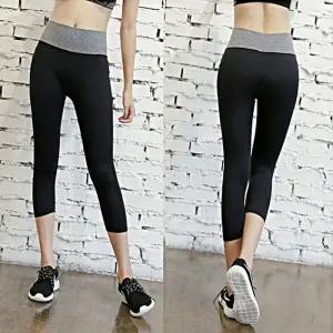 [아우트]두줄쫄바지 레깅스 요가팬츠 트레이닝 7부