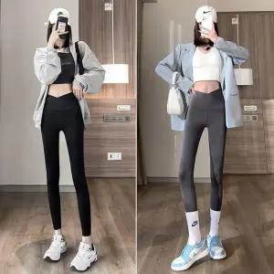 [아우트]필라테스 허리크로스밴딩 요가 9부레깅스