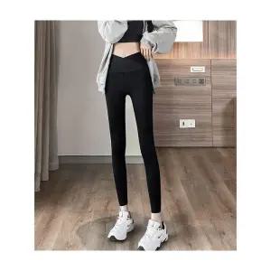 [아우트]크로스 밴딩 스판 팬츠 발목 무봉제 9부