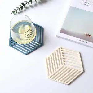 [골드스마일]실리콘 인기 6각 냄비 받침 감성 티코스터 테일블