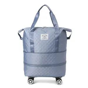 [콩심팥심]캔버스백 확장 바퀴 여행가방 숄더백 보스턴백