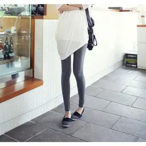 [아우트]기본쫄바지 면스판 기본 무지 5컬러 1P 9부