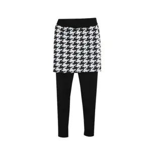 [아우트]체크 치마레깅스 레깅스바지 치랭스 4부 1P