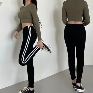 [아우트]따뜻한 여성 패션 투라인 요가바지 레깅스