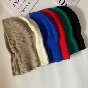 골지 니트 후드 넥워머 털 모자 목도리 바라클라바