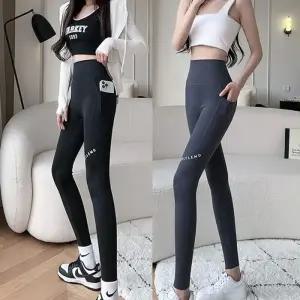 [아우트]요가레깅스 무봉제 레깅스 바지 9부 1P