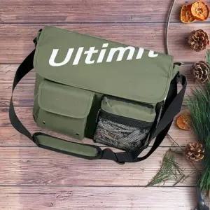 트렌디 투포켓 메신저 캐주얼 가방 크로스백 데일리 남성용 영문 포인트 패션 코디 스타일리쉬