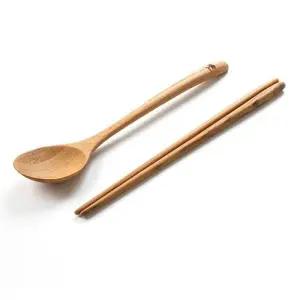 [골드스마일]나무수저세트 우드 숟가락 젓가락 스푼 저분 1세트