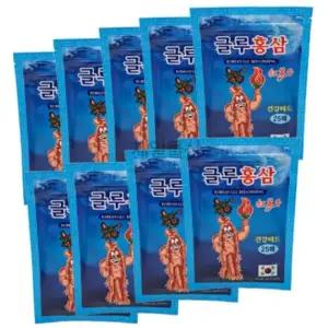 글루홍삼 패드 25매입 붙이는 찜질 팩 건강 패치 9개