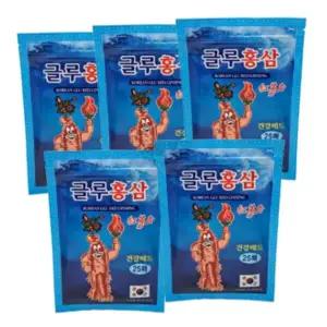 글루홍삼 패드 25매입 붙이는 찜질 팩 건강 패치 5개