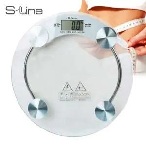 에스라인 원형 전자 디지털 체중계