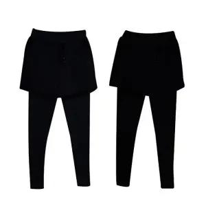 [아우트]핑크털 여성 융 반바지레깅스 외출복