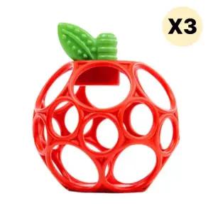 스엔코샵 이앓이 사과과일 발육기 완구 3p