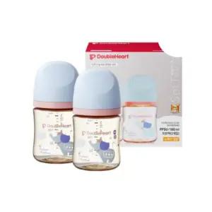 더블하트 캐릭터 수유 젖병 출산 선물160ml 코끼리