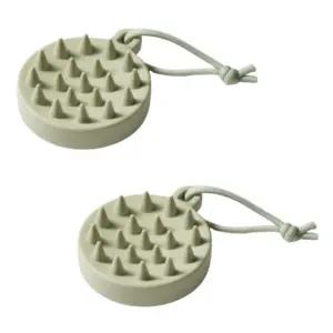 JAJU 자주 두피 마사지기 머리 헤어 마사지 실리콘 2P