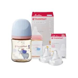 더블하트 신생아 캐릭터 젖병 160ml 젖꼭지 M 코끼리