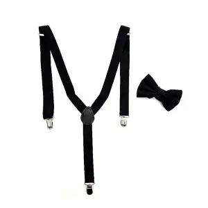 남성 서스펜더 나비넥타이 세트 정장멜빵 촬영소품