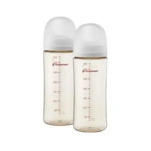더블하트 아기 수유 젖병 330ml 트윈팩 노꼭지 그레이