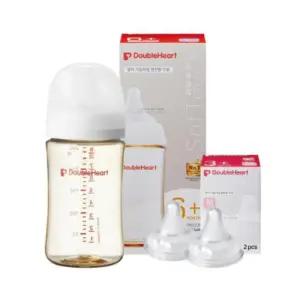 더블하트 아기 사이즈 업 젖병 240ml 젖꼭지 M 세트