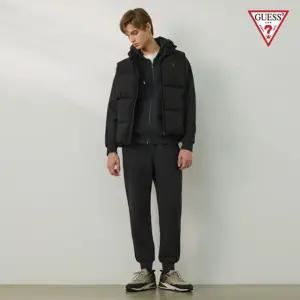 게스 뉴패딩베스트 풀셋업 3종 남성용 차콜SET 110 차콜SET