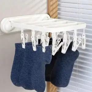 다기능 접이식 빨래집게 속옷 양말 무타공 17개집게_23503151