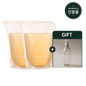 [공식] 아로마티카 티트리 샴푸 리필 500ml 2개+공용기(500ml용)